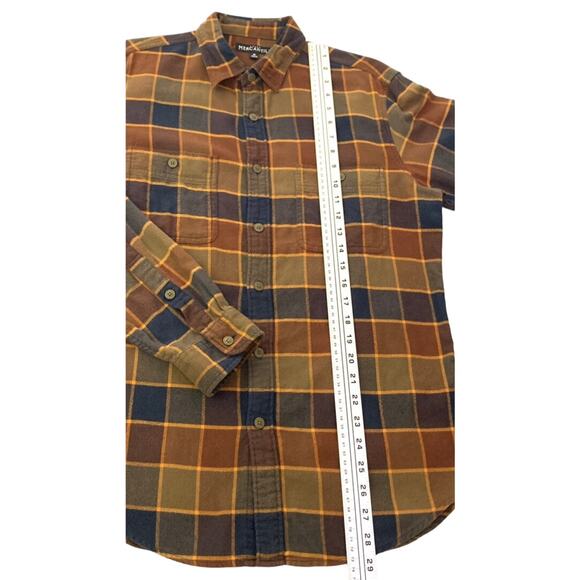 Bundle of 2 J. Crew Mercantile Mens Flannel Shirts Plaid Medium Cabincore Preppy - Picture 4 of 15